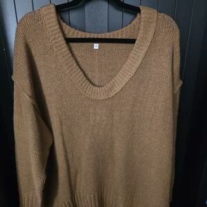 Trendy Boutique Brown Knit Sweater